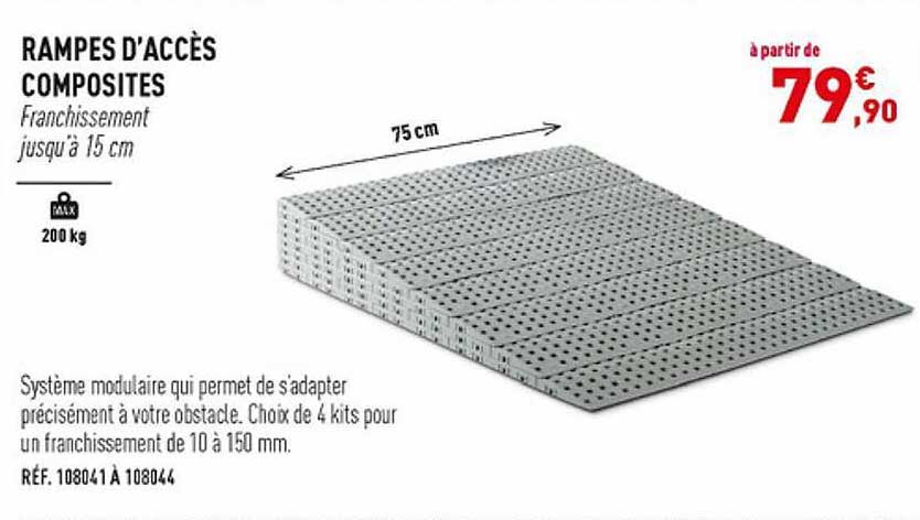 rampes d'accès composites