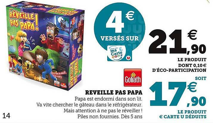 réveille pas papa goliath