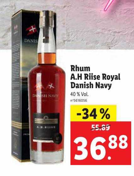 rhum a.h riise royal danish navy