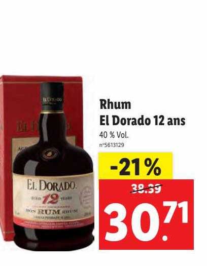 rhum el dorado 12 ans