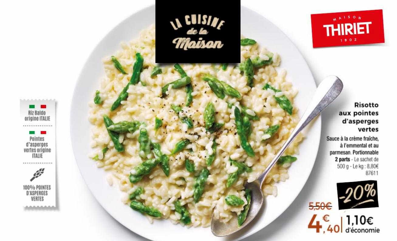 risotto aux pointes d'asperges vertes