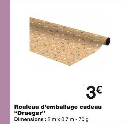 rouleau d'emballage cadeau "draeger"