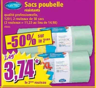 sacs poubelle résistants multitec