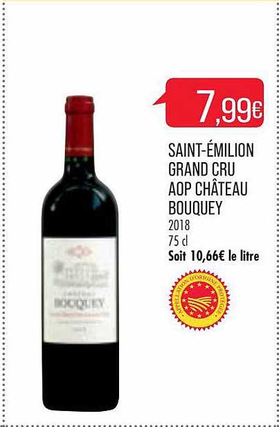 Saint-émilion Grand Cru Aop Château Bouquey