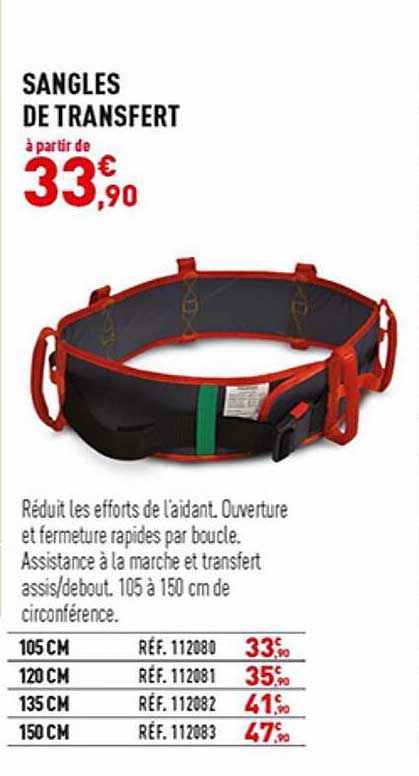 sangles de transfert