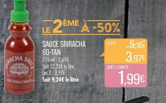 sauce spiracha go-tan