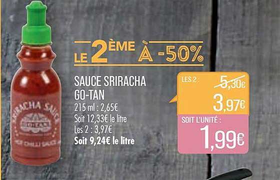 sauce sriracha go-tan