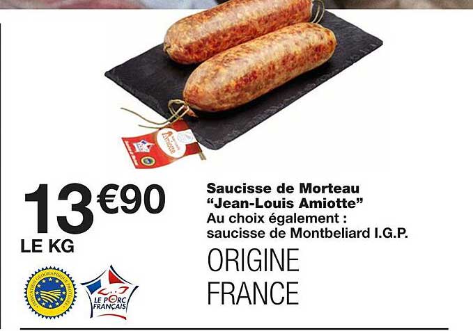 saucisse de morteau "jean-louis amiotte"