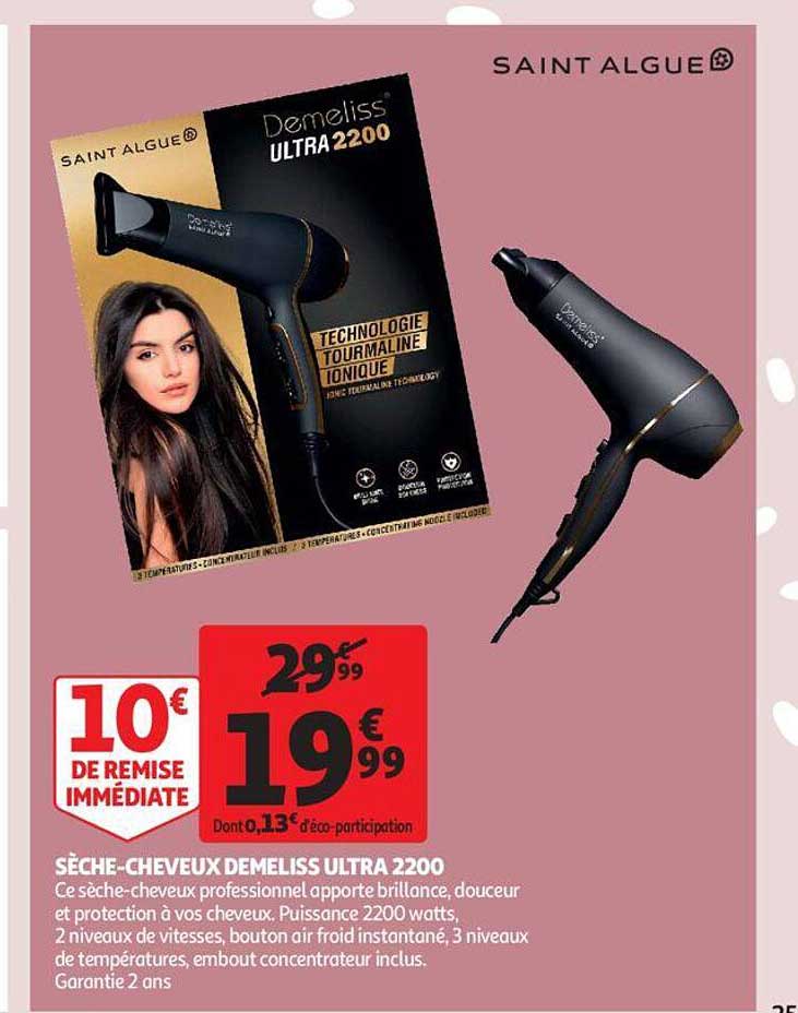 sèche-cheveux demeliss ultra 2200