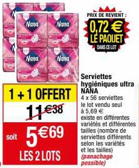 Serviettes Hygiéniques Ultra Nana