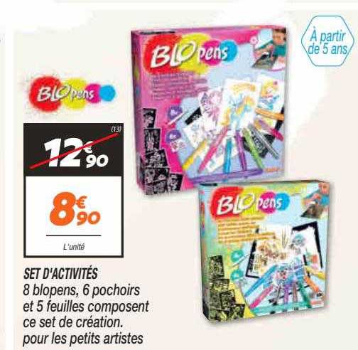 set d'activités blo pens