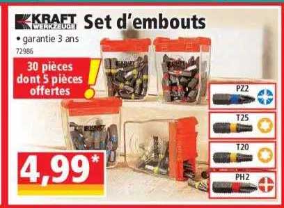 set d'embouts kraft werkzeuge