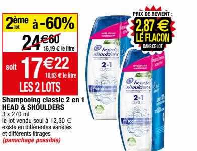 shampooing classic 2en1 head&shoulders