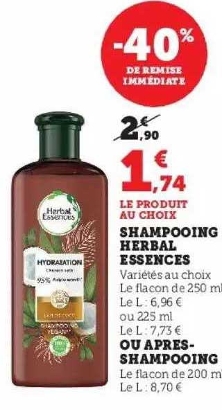 shampooing herbal essences ou après-shampooing