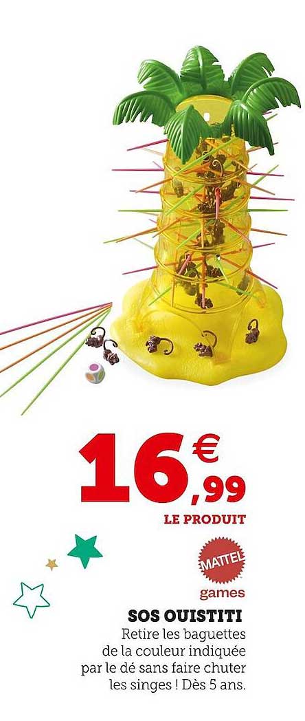 sos ouistiti mattel games