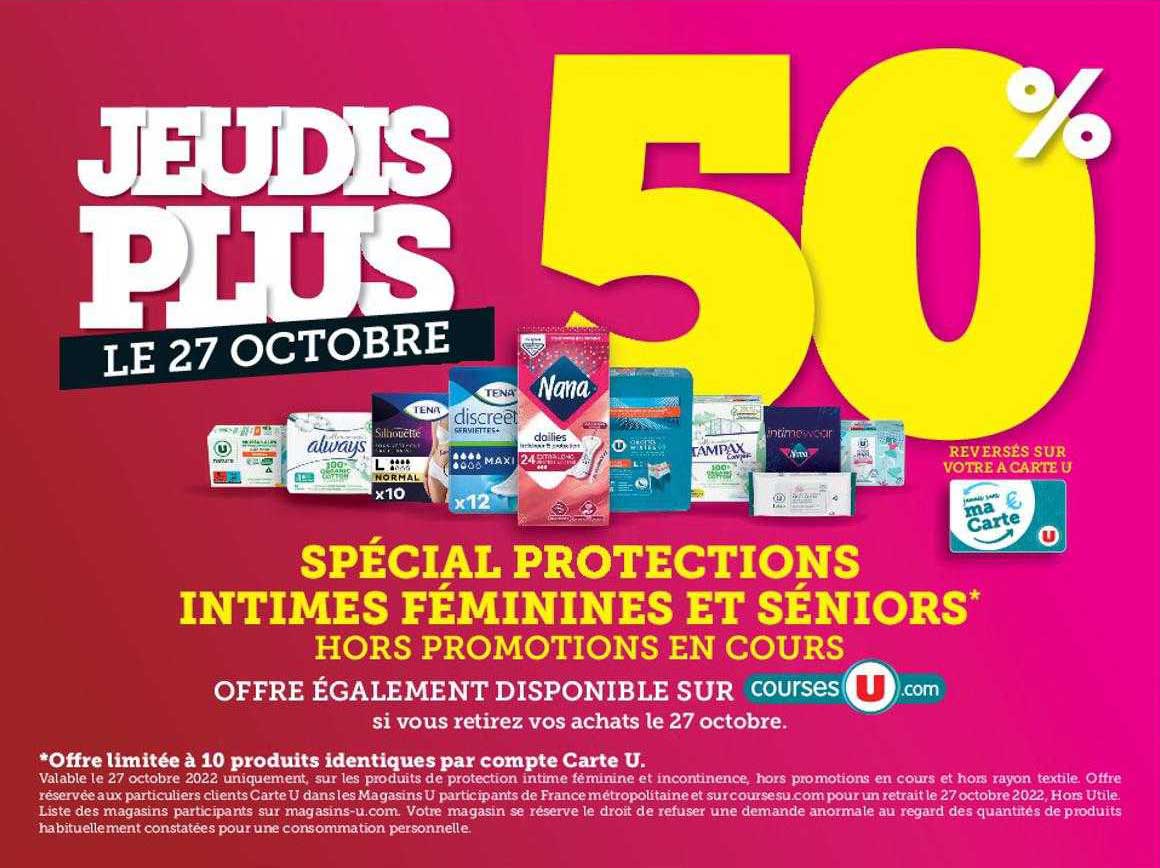 spécial protections intimes féminines et séniors