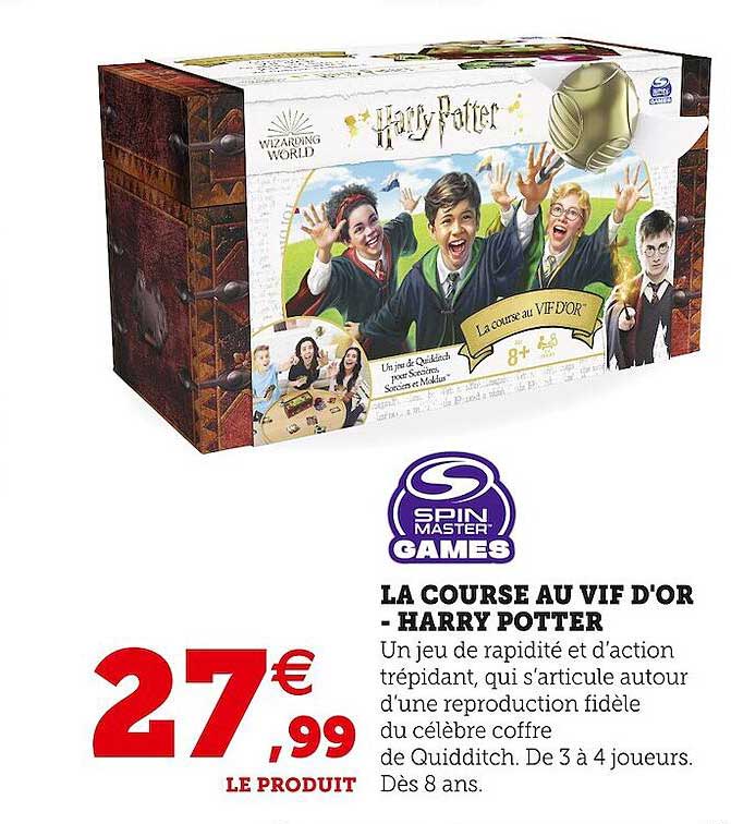 spin master games la course au vif d'or harry potter