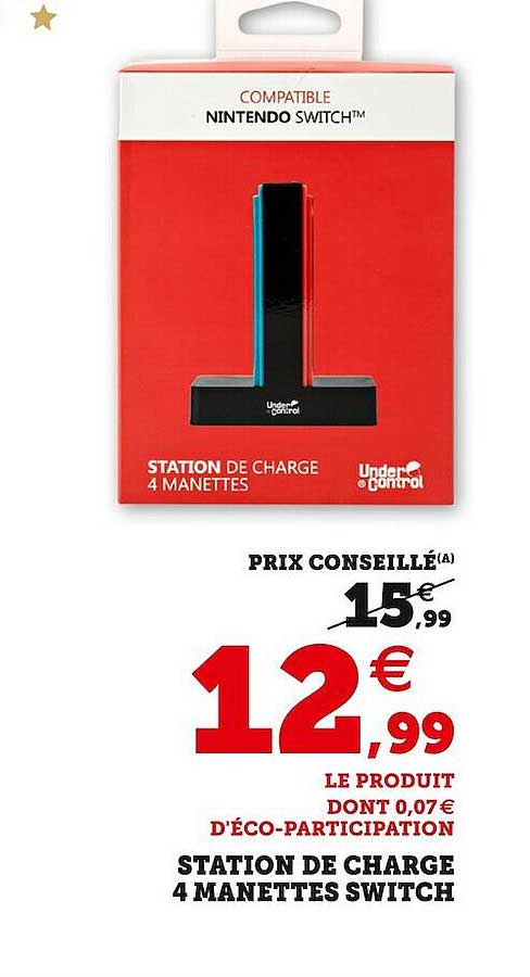 Station De Charge 4 Manettes Switch