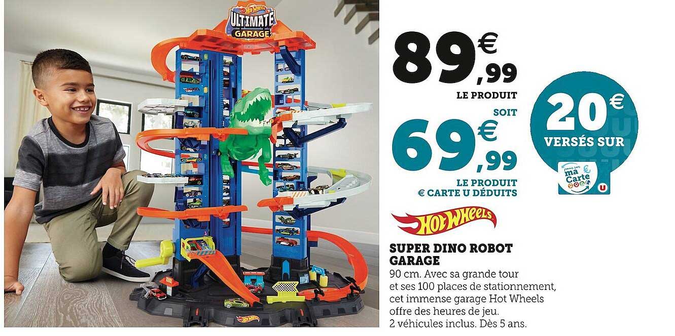 super dino robot garage hot wheels