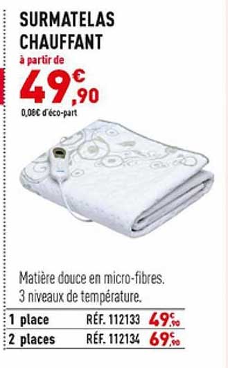 Surmatelas Chauffant