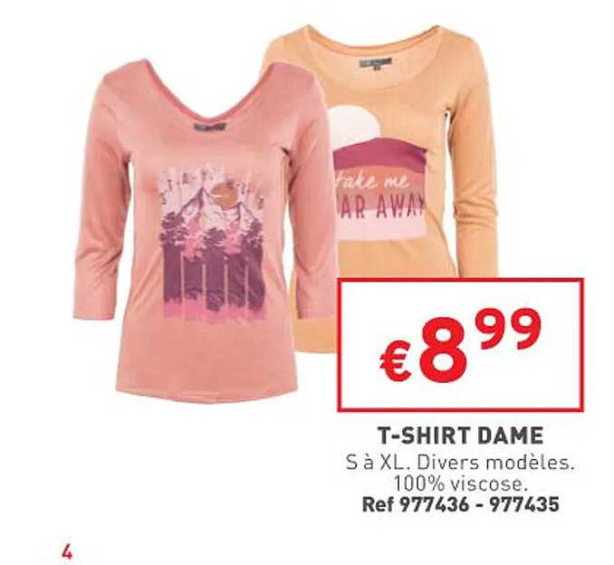 t-shirt dame