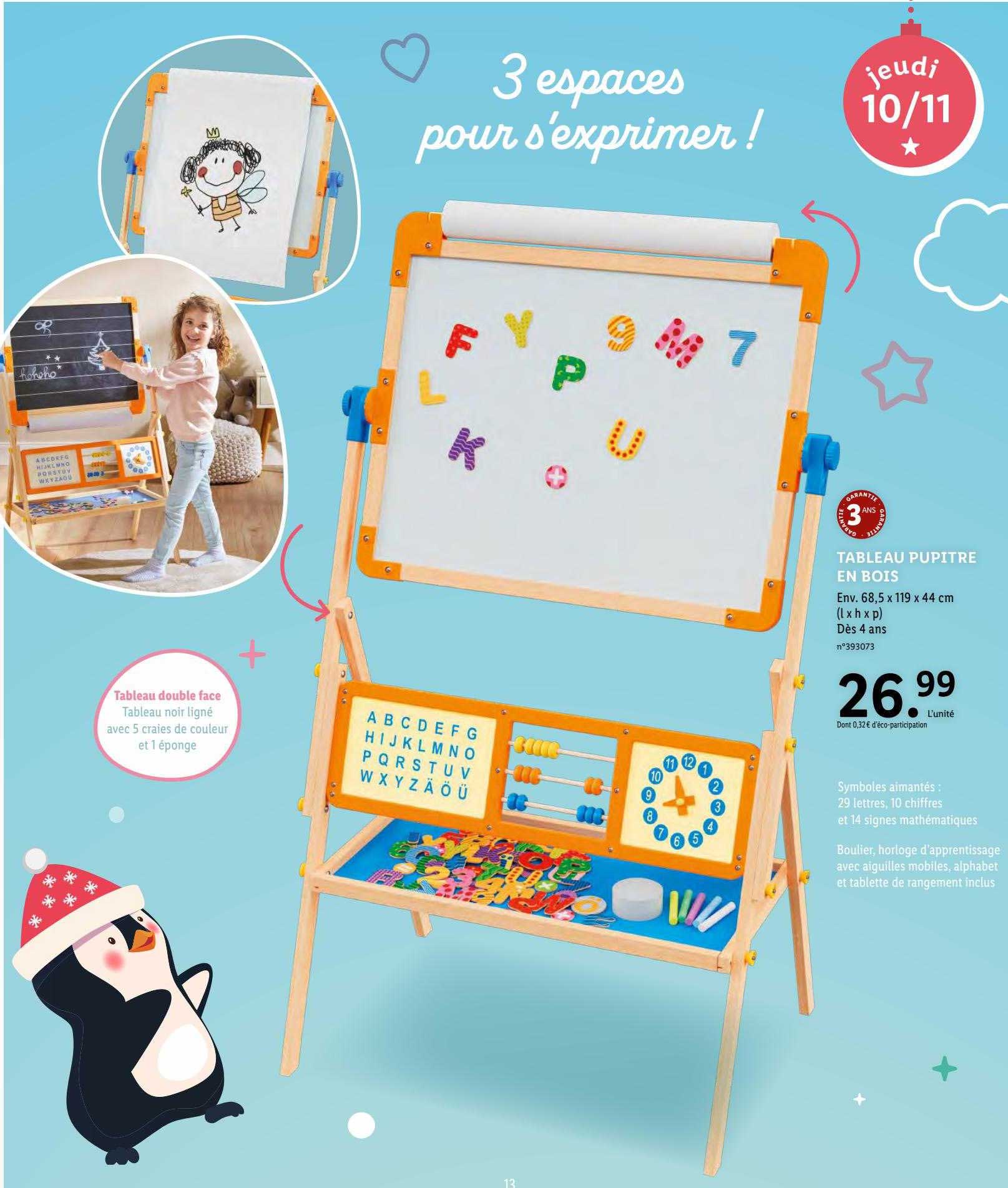 Tableau Pupitre En Bois