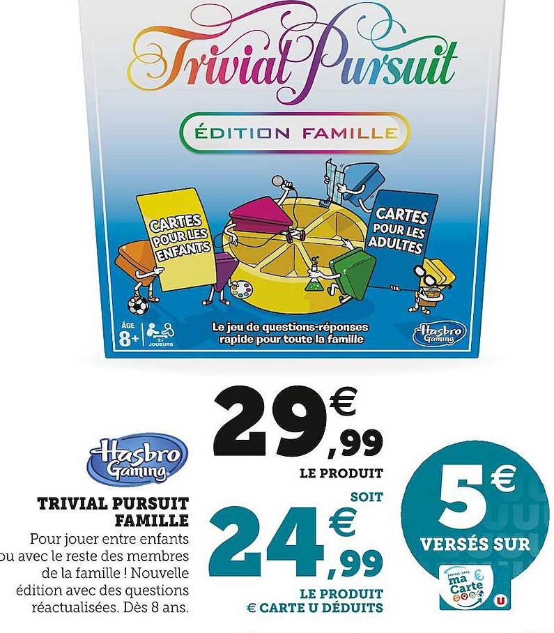 trivial pursuit famille hasbro gaming