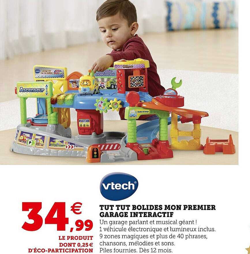 Tut Tut Bolides Mon Premier Garage Intéractif Vtech