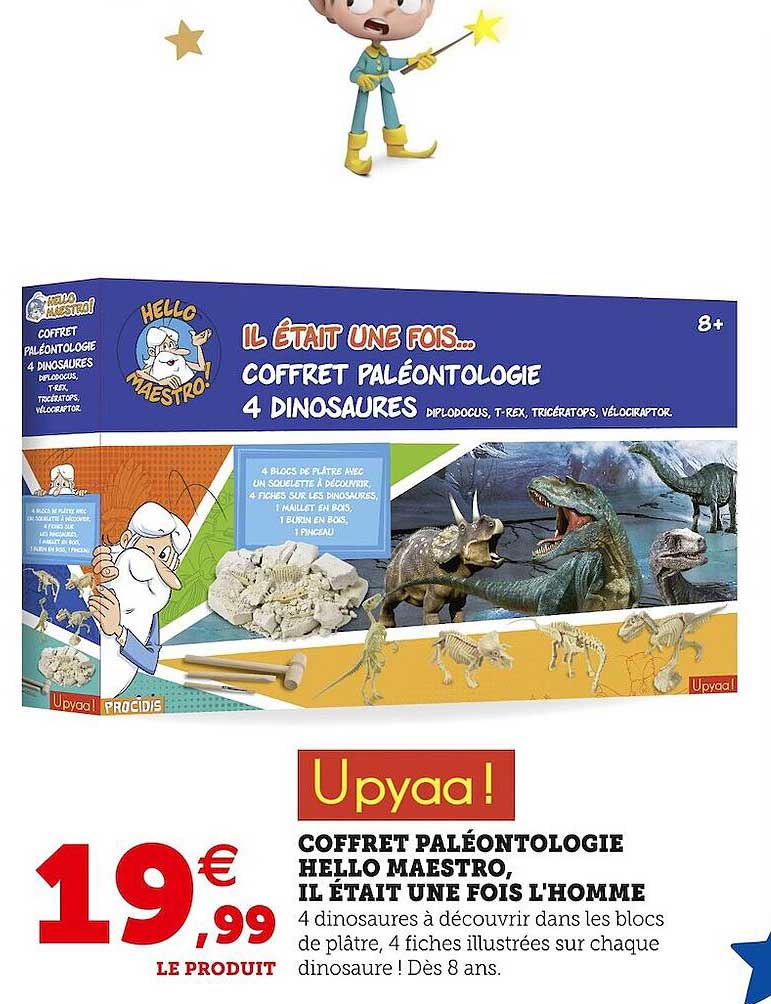 upyaa ! coffret paléontologie hello maestro il était uen fois l'homme