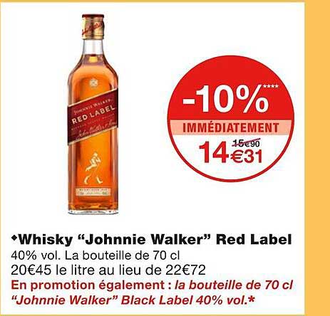 whisky johnnie walker red label