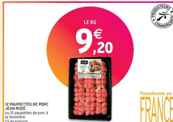 12 Paupiettes De Porc Jean Rozé