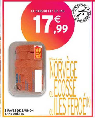 8 pavés de saumon sans arêtes