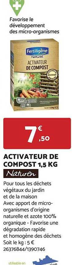 activateur de compost 1,5 kg naturen