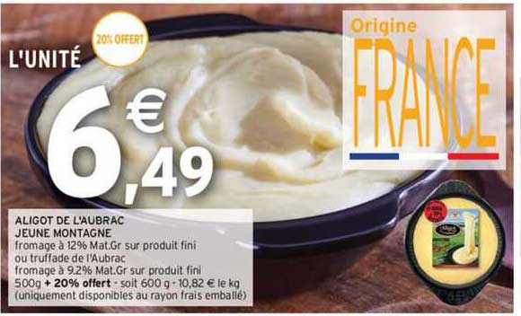 aligot de l'aubrac jeune montagne