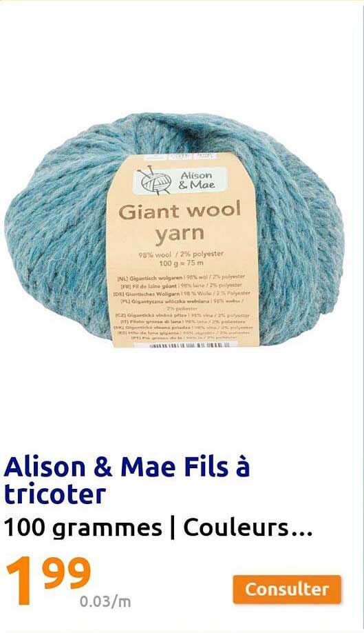 Alison & Mae Fils A Tricoter