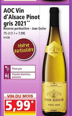 aoc vin d'alsace pinot gris 2021