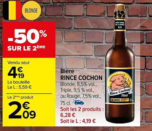 bière rince cochon
