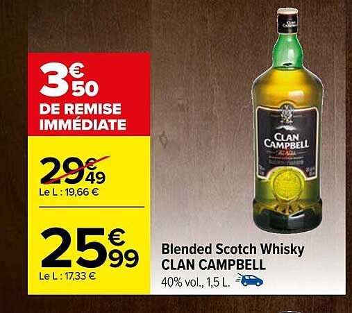 blended scotch whisky clan campbell