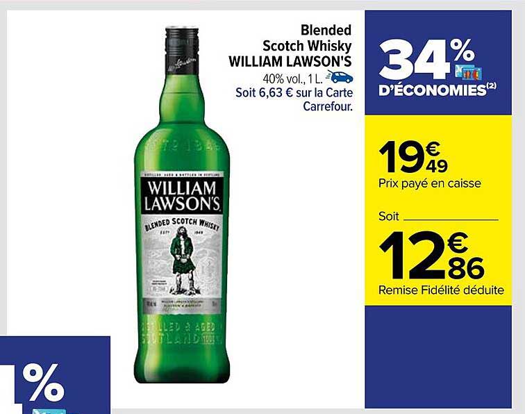 blended scotch whisky william lawson's