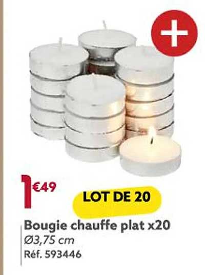 bougie chauffe plat x 20