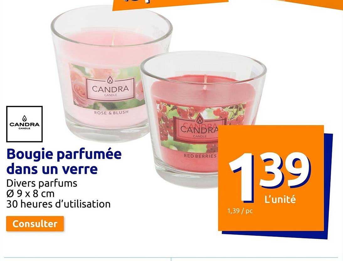 bougie parfumee dans un verre