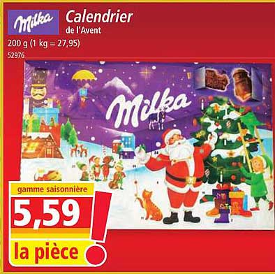 calendrier de l'avent milka