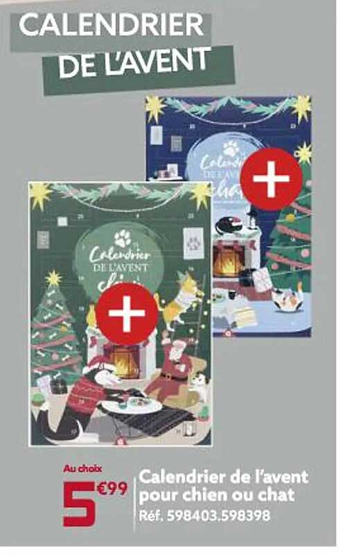 calendrier de l'avent pour chien ou chat