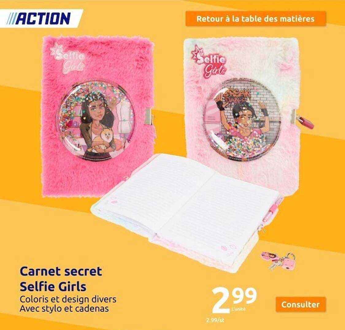 carnet secret selfie girls