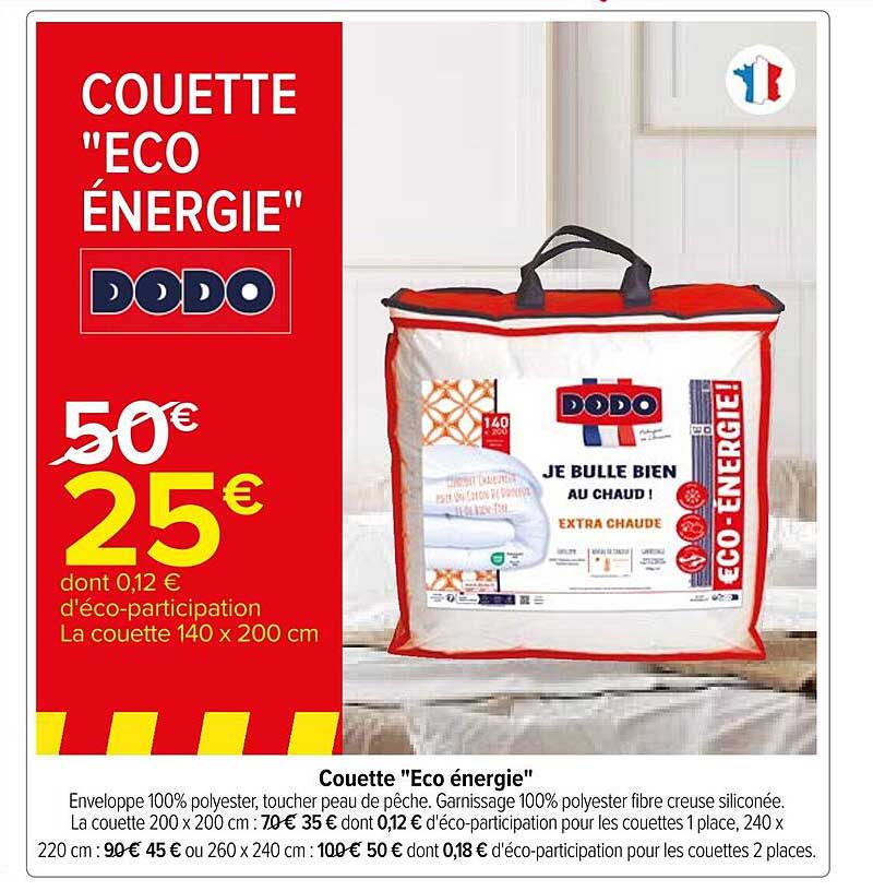Couette "éco énergie" Dodo