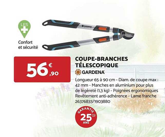 coupe-branches télescopique gardena