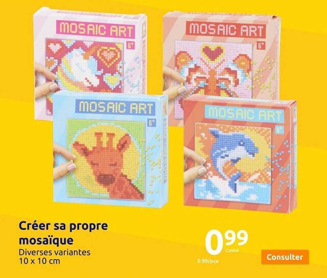 creer sa propre mosaique