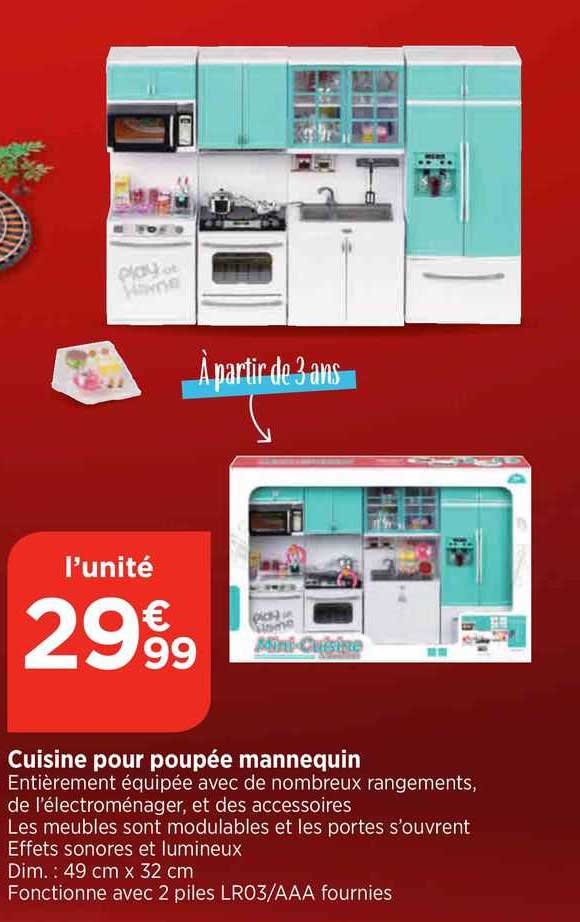 Cuisine Pour Poupée Mannequin