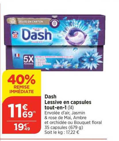 dash lessive en capsules tout-en-1
