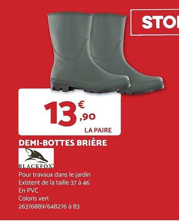 demi-bottes brière blackfox